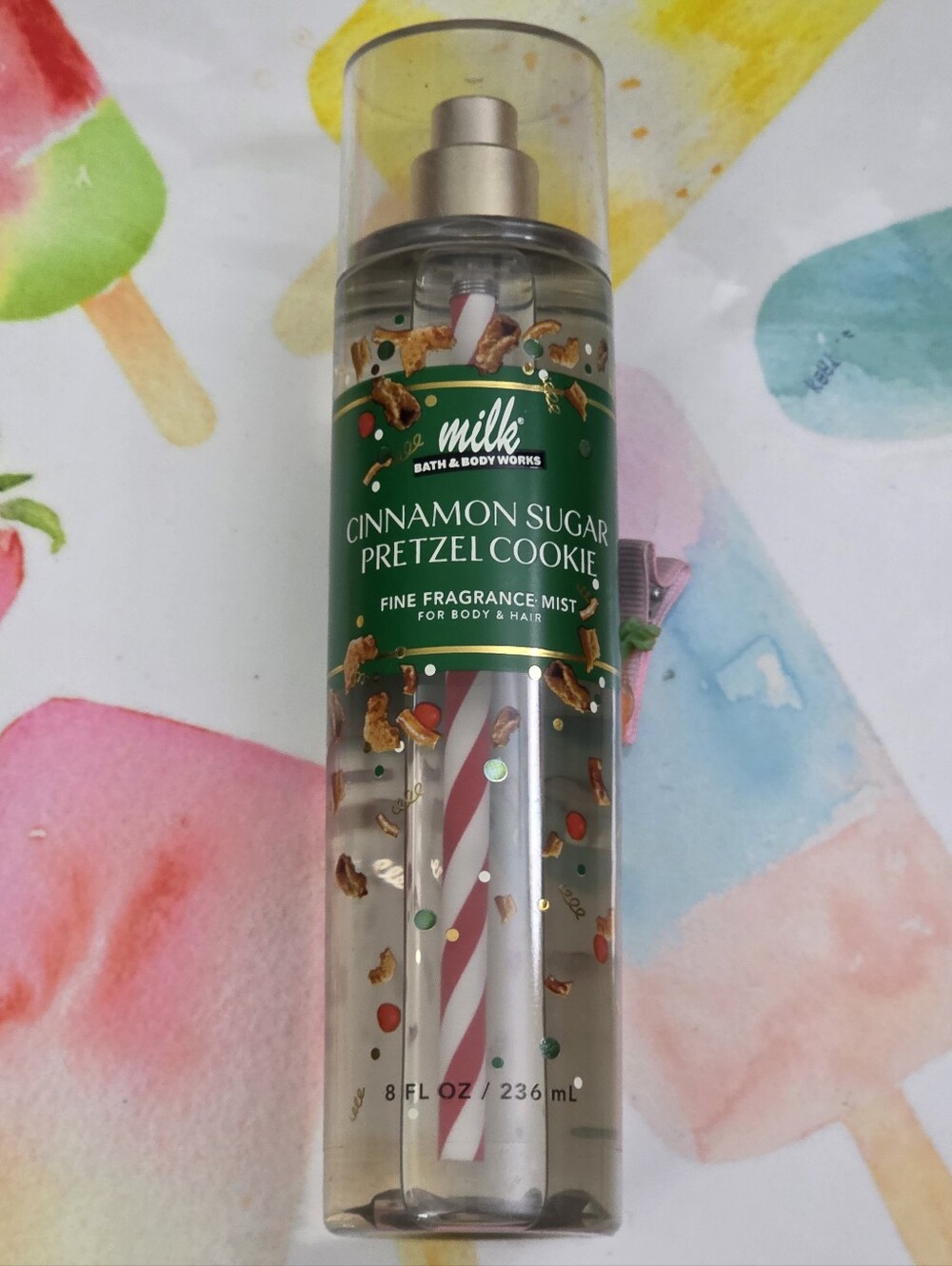 Bath & Body Works Cinnamon Sugar Pretzel Cookie Fine Fragrance Mist 8oz NEW RARE